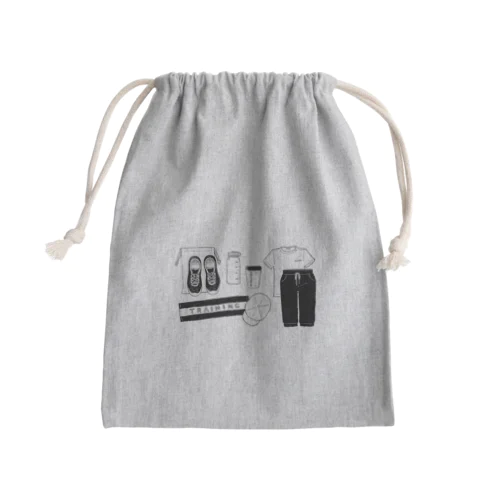 筋トレ行こ！ Mini Drawstring Bag