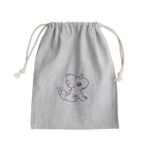 【ケラケラ恐竜】 Mini Drawstring Bag