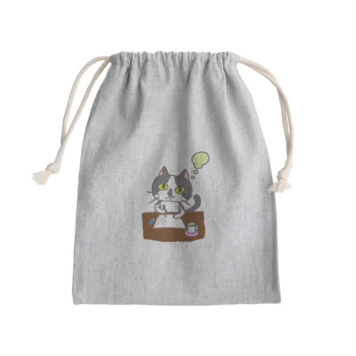 推敲するメイちゃん Mini Drawstring Bag