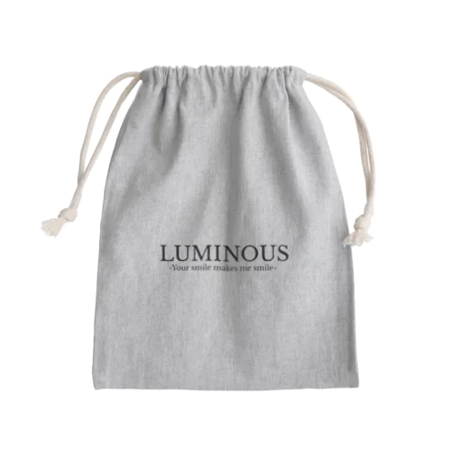 LUMINOUSロゴ巾着 Mini Drawstring Bag