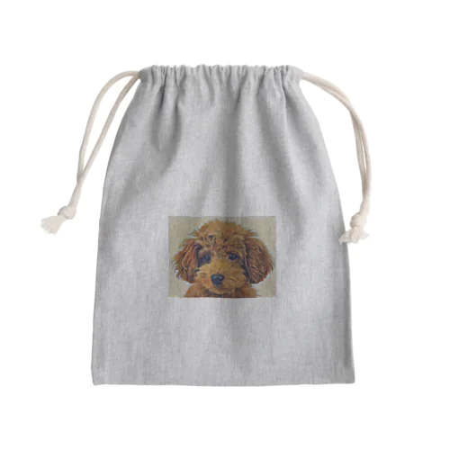 トイプードルイラスト Mini Drawstring Bag