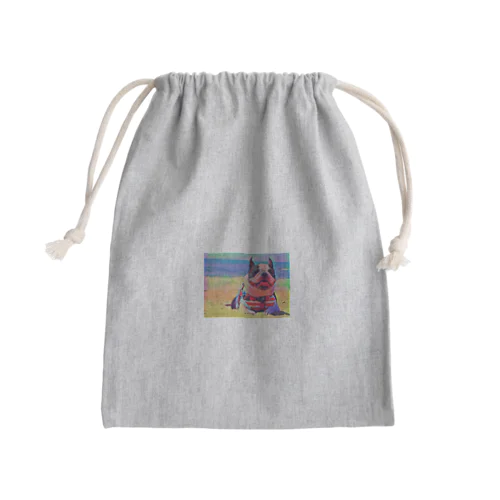 フレンチブルドッグイラスト Mini Drawstring Bag