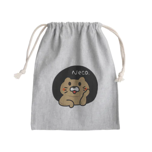 穴猫〜穴の中からこんにちは〜 Mini Drawstring Bag