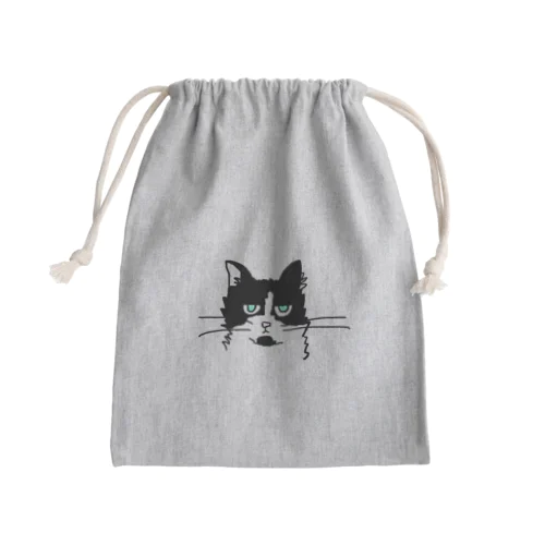 ねこ Mini Drawstring Bag