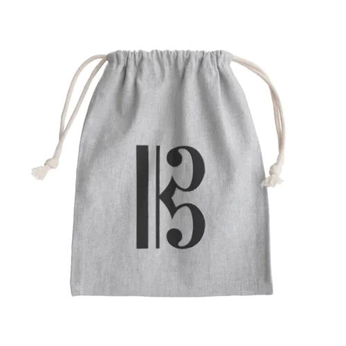 ストリートなAlto Clef-ハ音記号- Mini Drawstring Bag