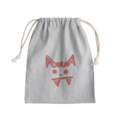 ピンク鬼 Mini Drawstring Bag