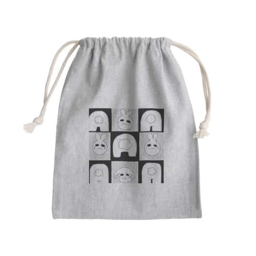 兎がたくさん Mini Drawstring Bag