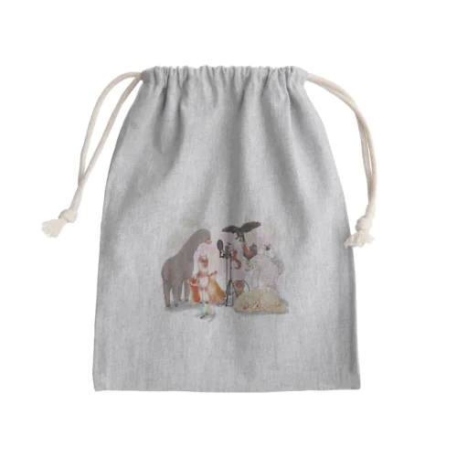 麦穂動物園　ロゴ無し Mini Drawstring Bag