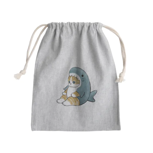サメにゃん Mini Drawstring Bag