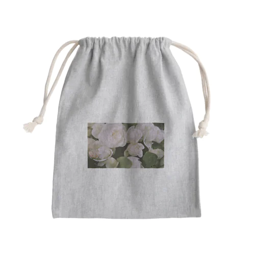 白バラ Mini Drawstring Bag