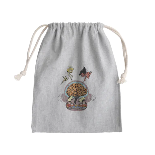 “scramble" Mini Drawstring Bag