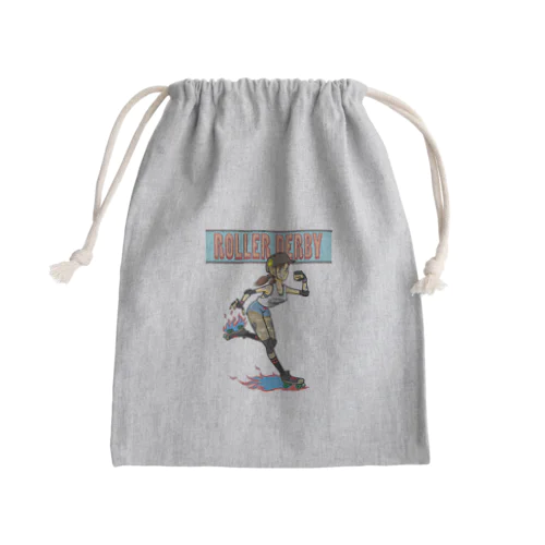 "ROLLER DERBY" Mini Drawstring Bag