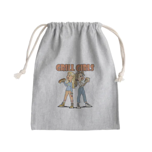 "grill girls" Mini Drawstring Bag