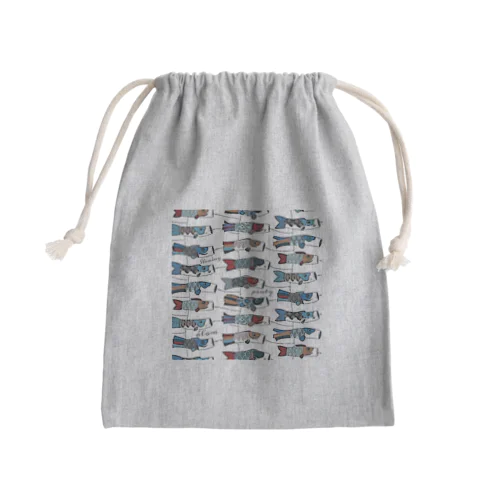 レトロ鯉 Mini Drawstring Bag