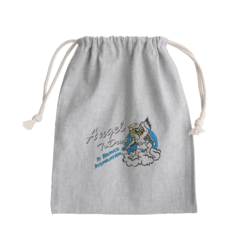 投下する天使 Mini Drawstring Bag