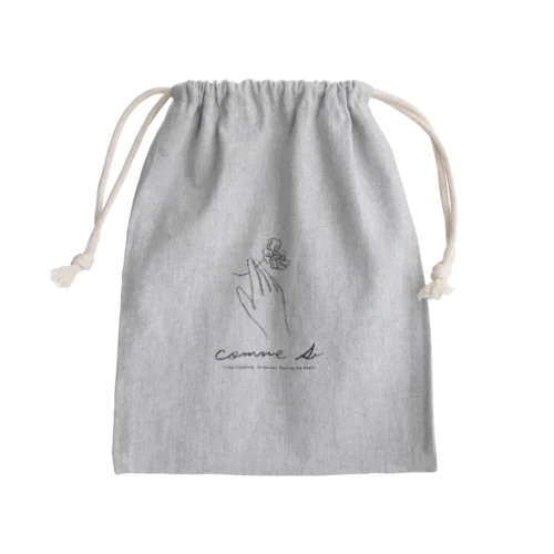 ドライフラワー Mini Drawstring Bag