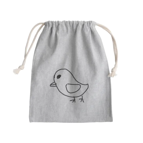 ことりさん Mini Drawstring Bag