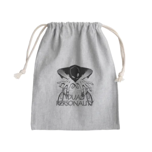 "DUAL PERSONALITY"(B&W) #1 Mini Drawstring Bag