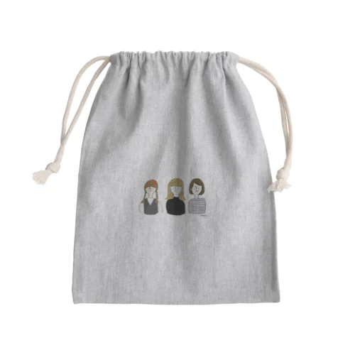 ほっこり女子 Mini Drawstring Bag