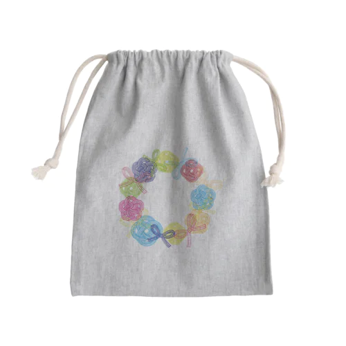 水引リース Mini Drawstring Bag