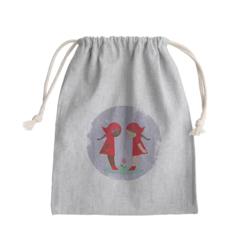赤い頭巾のあかずきん Mini Drawstring Bag