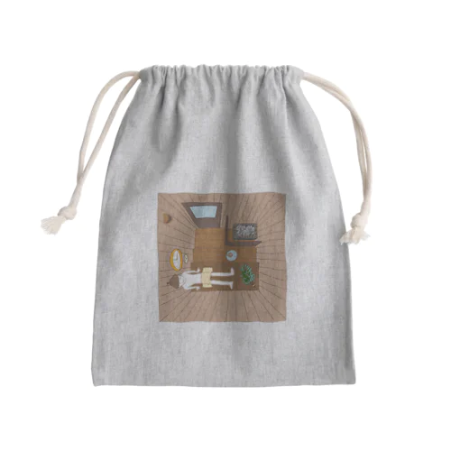 サ室 Mini Drawstring Bag