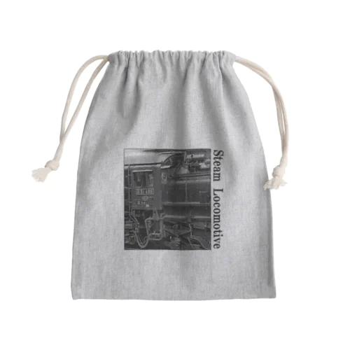 D51498 運転席周辺 黒いレタリング （モノクロフォト） Mini Drawstring Bag