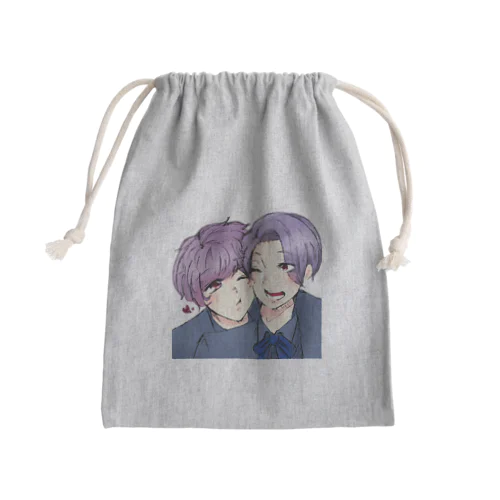 むらさきくん Mini Drawstring Bag