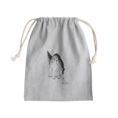 マイアサウラ親子 Mini Drawstring Bag