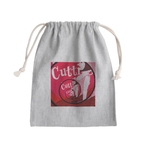 CUTTING EDGE RED Mini Drawstring Bag