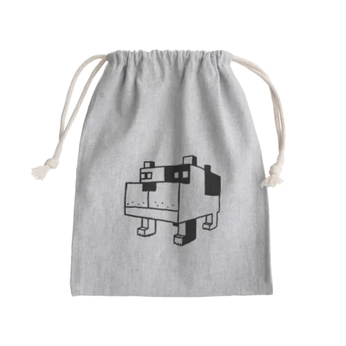 四角犬 Mini Drawstring Bag
