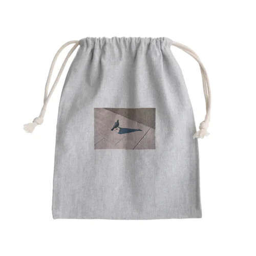 いきてるはと Mini Drawstring Bag