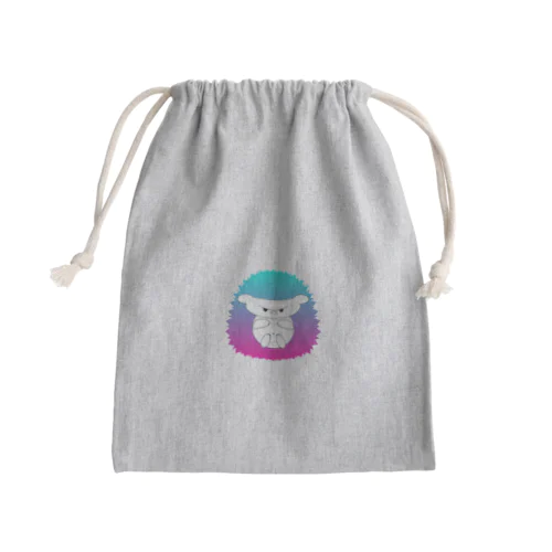 警戒するハリネズミ(トロピカル) Mini Drawstring Bag