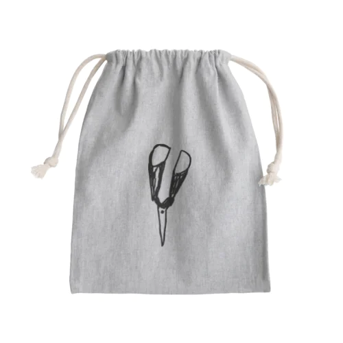 はさみ Mini Drawstring Bag