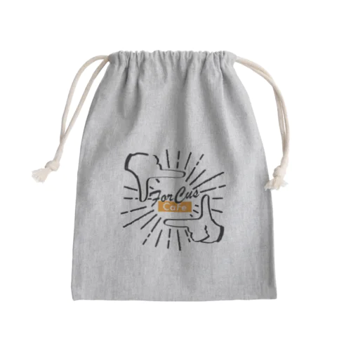 ForCusCaFe_finderロゴ Mini Drawstring Bag