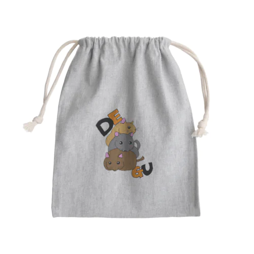 デグー１ Mini Drawstring Bag