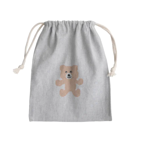 可愛すぎるクマさんのぬいぐるみ Mini Drawstring Bag