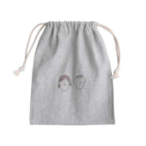落書き Mini Drawstring Bag