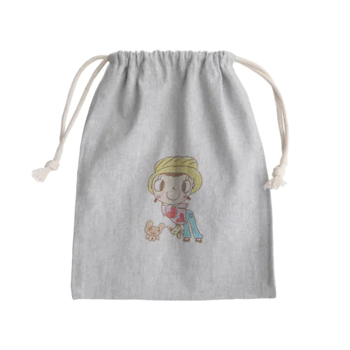 チカちゃんとおともだち Mini Drawstring Bag