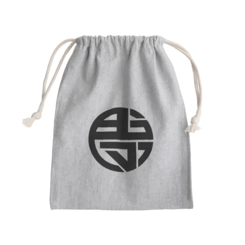 テンプルプラネット2021_Black Mini Drawstring Bag