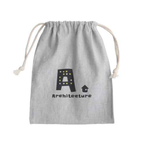 Architecture. Mini Drawstring Bag