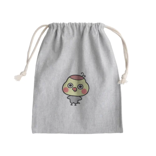 コミカル・インコ Mini Drawstring Bag