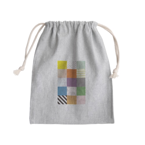 カラフルタイル Mini Drawstring Bag
