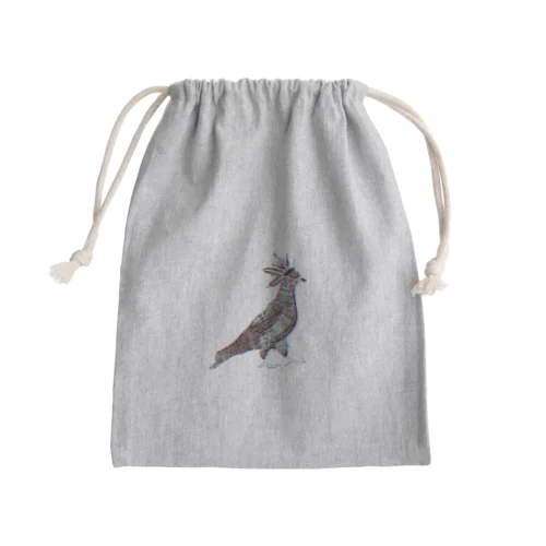 キング鳩くん Mini Drawstring Bag
