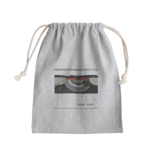 タイプライター　28105 10510 Mini Drawstring Bag