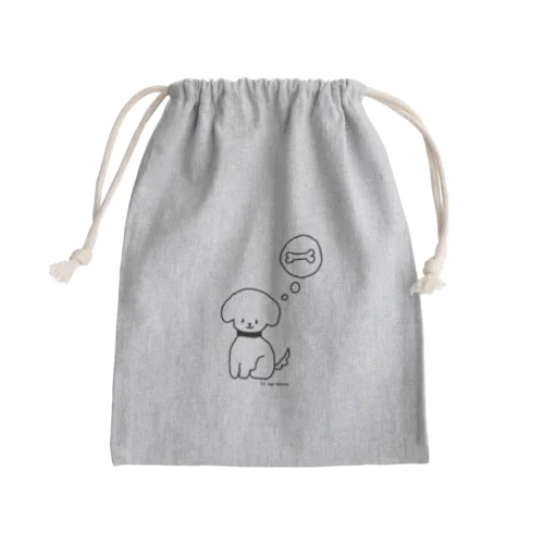 あそびたいイヌ Mini Drawstring Bag