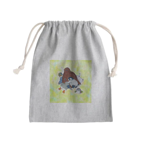 まどろみヒナーズ Mini Drawstring Bag