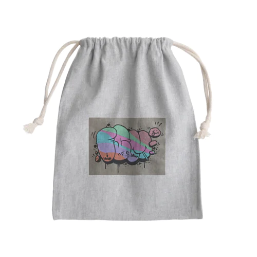 F.S.M. tagging Mini Drawstring Bag