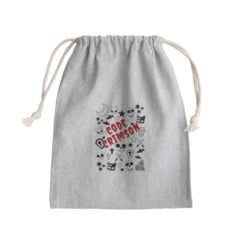 ポップパンクロック（黒） Mini Drawstring Bag