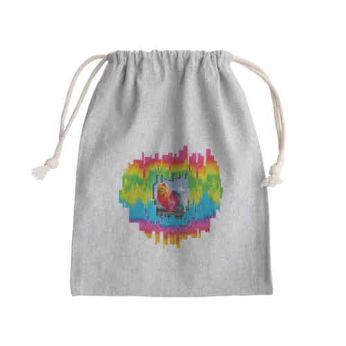 うちのモフモフ　ポメラニアン　レインボー Mini Drawstring Bag